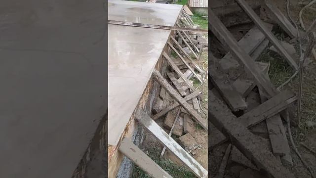 #shorts Часть4⃣ Пристройка из арболит блока к каркасному дому на ленточный фундамент своими руками. смотреть онлайн