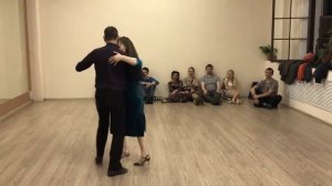 Первый урок студии аргентинского танго Libertad 17 апреля 2018г. : Корытов Дмитрий и Логинова Дарья