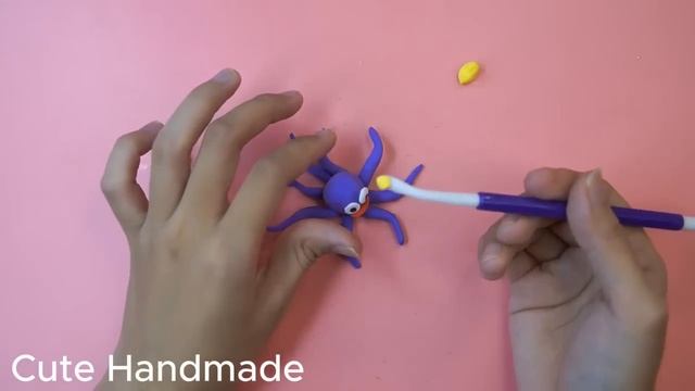 Hướng dẫn làm bạch tuộc tím nhiều chân | Cute Handmade смотреть онлайн