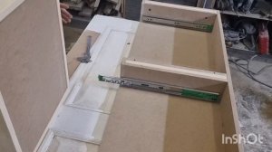 установка шариковых направляющих и установка ящиков