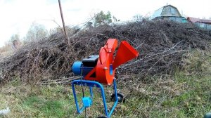 Садовый измельчитель веток У250 (220В). Знакомство и тестирование.