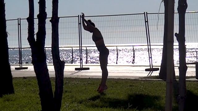 Грузия, Батуми 2020, тренировки на берегу моря смотреть онлайн