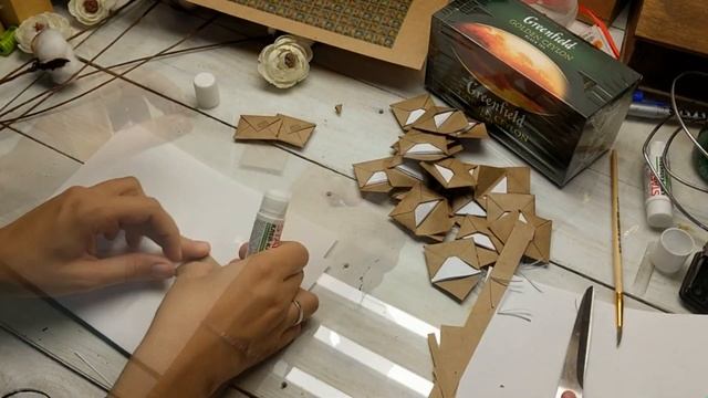 Изготовление чая с записками. Таймлапс смотреть онлайн