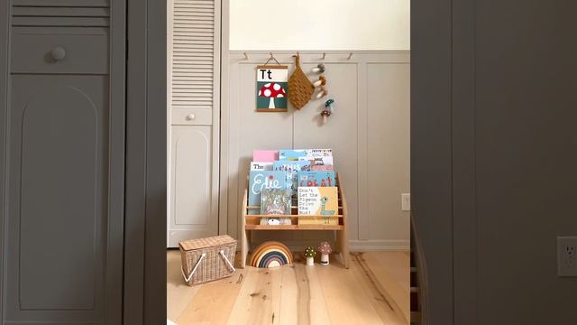 Wooden Montessori Bookshelf Natural by Child Universe