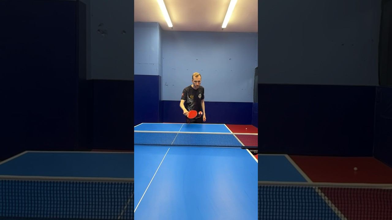 Какое ВРАЩЕНИЕ возвращается от ШИПОВ без губки после НИЖНЕГО вращения? #pingpong #tabletennis смотреть онлайн