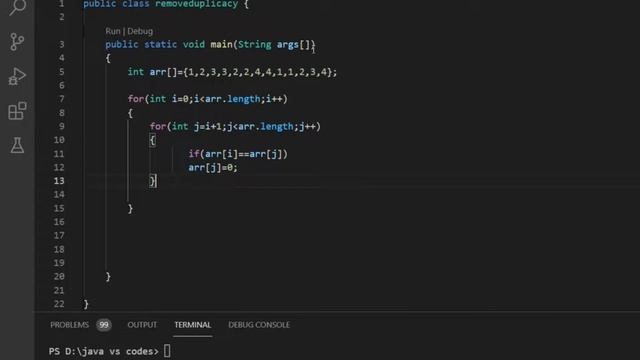 Remove duplicate Elements From Array In Java