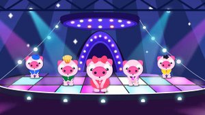 Warm up song - Piggy and Mimi ♥️ Dance Nursery Rhymes | 2D Billions Kids Songs
