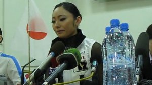 Worlds 2011 - Ladies FS press conference, Miki Ando