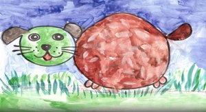 Ожившие Рисунки - Собачка Лёлик. Мультфильмы из рисунков детей