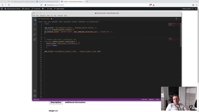 How to remove additional information tab in #woocommerce смотреть онлайн