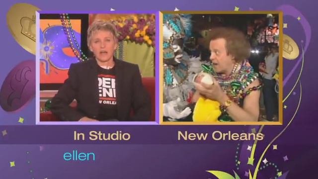 Richard Simmons Reports Live From Mardi Gras