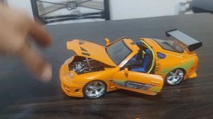 Review toyota supra version Rapido y furioso escala 1/24