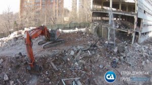 Снос здания АТС, г. Москва, ул. Вересаева. Сносим.ком.