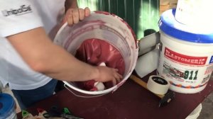 Цветная жидкая резина для кровли.