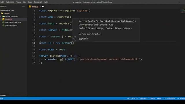 1-dars.Socket.io - React & Nodejs смотреть онлайн