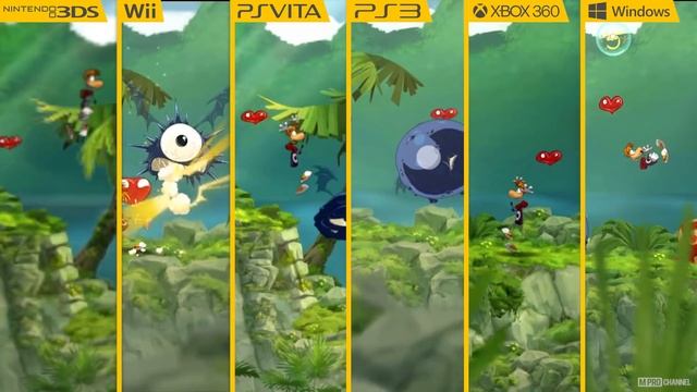Rayman Origins (2011) 3DS vs Wii vs PS Vita vs PS3 vs Xbox 360 vs PC (Which One is Better?) смотреть онлайн