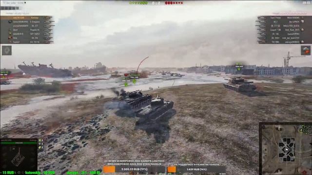 World of Tanks.Укреп.Рандом.Ник:zaxis74.Играю с подписчиками.Общение. смотреть онлайн