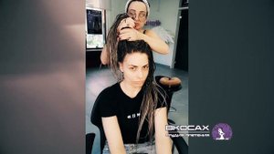 Прически с афрокосами