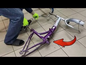 You won't believe what a simple guy made out of a broken bike!!!