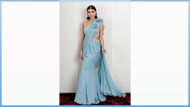 Beautiful Sarees & Blouse Designs For Girl/Saree Design/Latest Trendy Party Wear Saree Collection смотреть онлайн