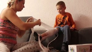 снимаем гипс