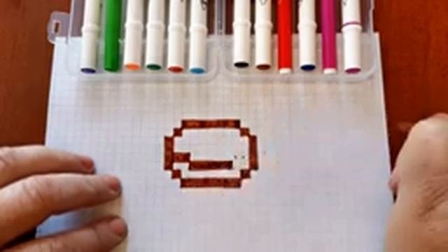 Как Нарисовать Пончик! Рисунки По Клеточкам!