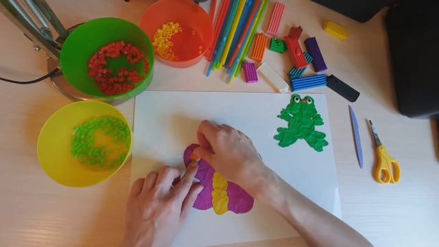 Интересная идея для творчества! Лягушка и бабочка - увлекательная поделка! смотреть онлайн