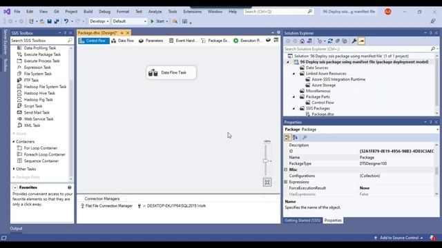 96 Deploy SSIS package using manifest file | Deploy SSIS package to File System смотреть онлайн