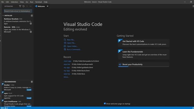 HTML & CSS. Урок 1. Настройка Visual Studio Code . Курс и уроки для начинающих с нуля - StudioProWe