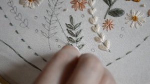 Embroidery pattern Heart, embroidery for beginners. Floral embroidery. Вышивка гладью Сердце.
