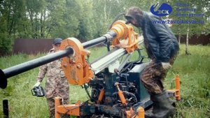 Монтаж винтовых свай для беседки. Проект Фазенда.