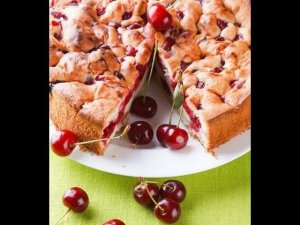 Шарлотка с черешней. ВКУСНО И НЕОБЫЧНО)))