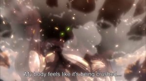 Shingeki no Kyojin  - Eren blocks gate with boulder