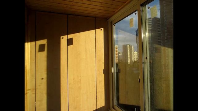 Пример отделки лоджии деревянной вагонкой под ключ слайдшоу смотреть онлайн