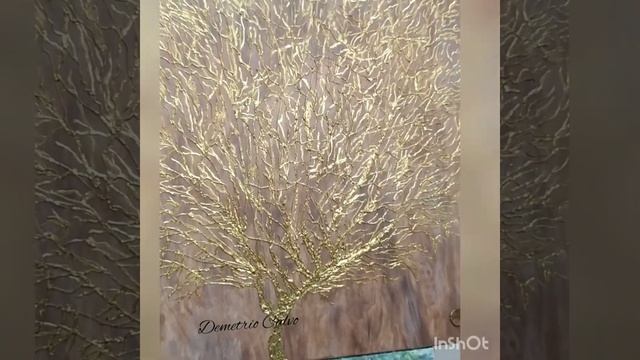 Стильная картина "Изысканный коралл"