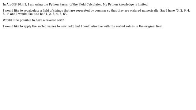 Sorting strings separated by commas within field using Python Parser of ArcGIS Field Calculator?