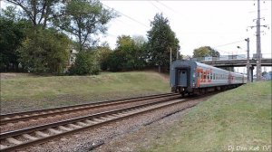 ТЭП70-0235 с поездом Калининград - Санкт-Петербург в Вильнюсе