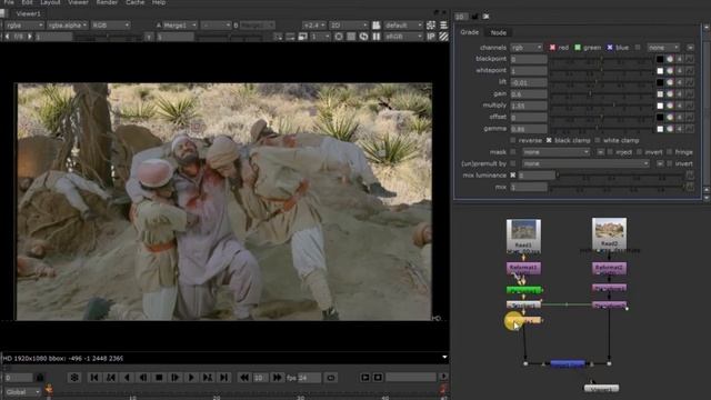 VFX compositing with Nuke | Chapter 06 | Color Correction | Grade Node | Color Correct Node(2020) смотреть онлайн