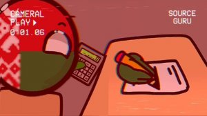 countryballs school 🏫 (math exam) animation