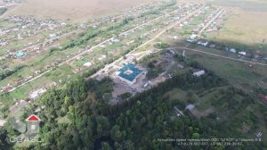 Аэросъемка усадьбы Языковых (Ульяновская область)