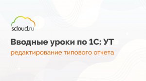 Редактирование типового отчета в 1С: Управление торговлей