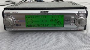 2000s Sony CDX-MP70 HiR MP3 Xplod 6 Colors 52Wx4 Car CD Radio Player / Testing