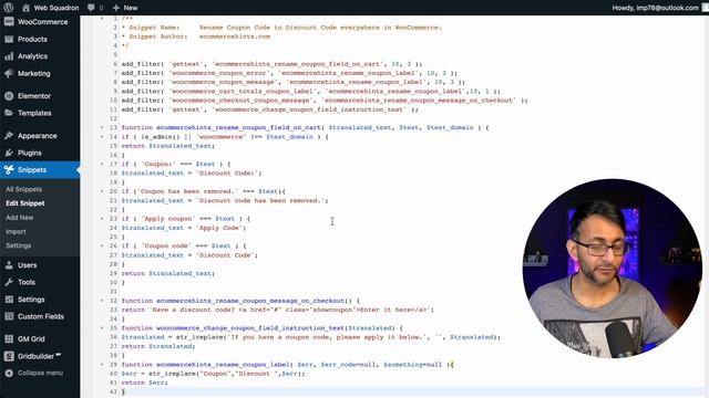 Change the Coupon to be Discount/Promo - Code Snippets - Wordpress Code Snippets - CodeSnippets