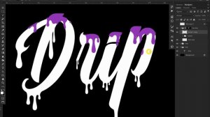 Photoshop Tutorial - Drip Text Effect