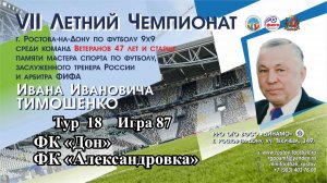 87. ФК «Дон» - ФК «Александровка»