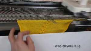 №148, Вязание узора коса КОЛОСОК на вязальной машине.