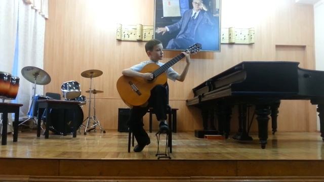 Черницын Леонид 9 лет. Этюд №5 в сите босса-нова А. Виницкий смотреть онлайн