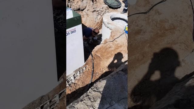 Монтаж станции Топас для коммерческих зданий с переработкой 1700 литров/сутки. #септиктоп #топас