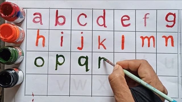 Alphabet small letters With Children Voice | ABCD learning for kids|ABCDotted tracing #abcdlearning