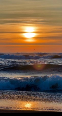 Встречаем рассвет на Тихом океане. Камчатка, Халактырский пляж.